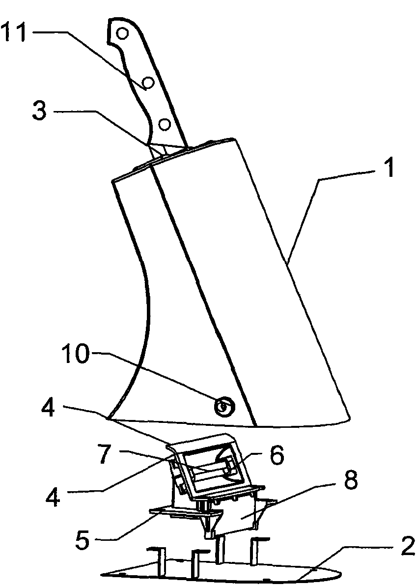 Cutter saddle with sterilization structure