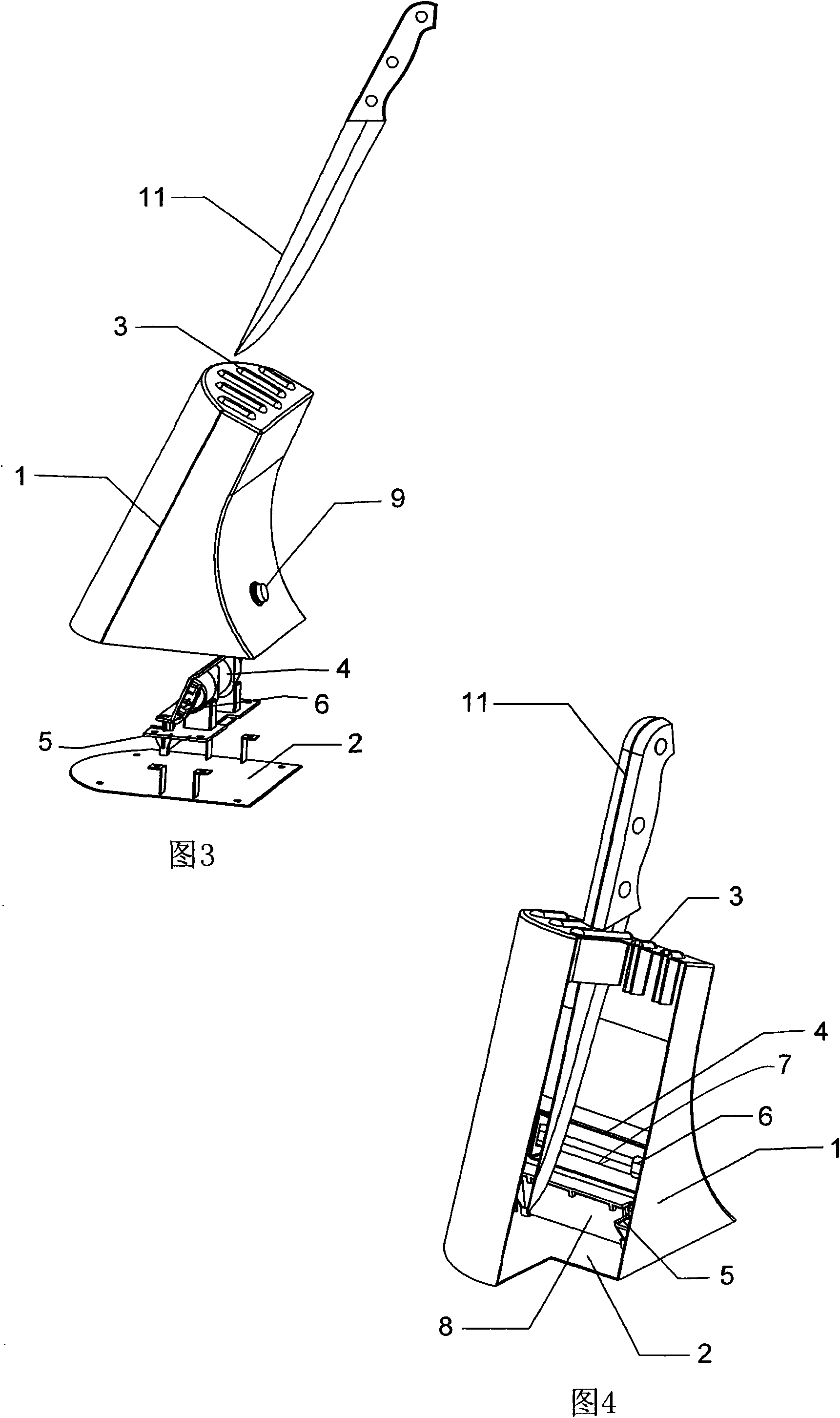 Cutter saddle with sterilization structure