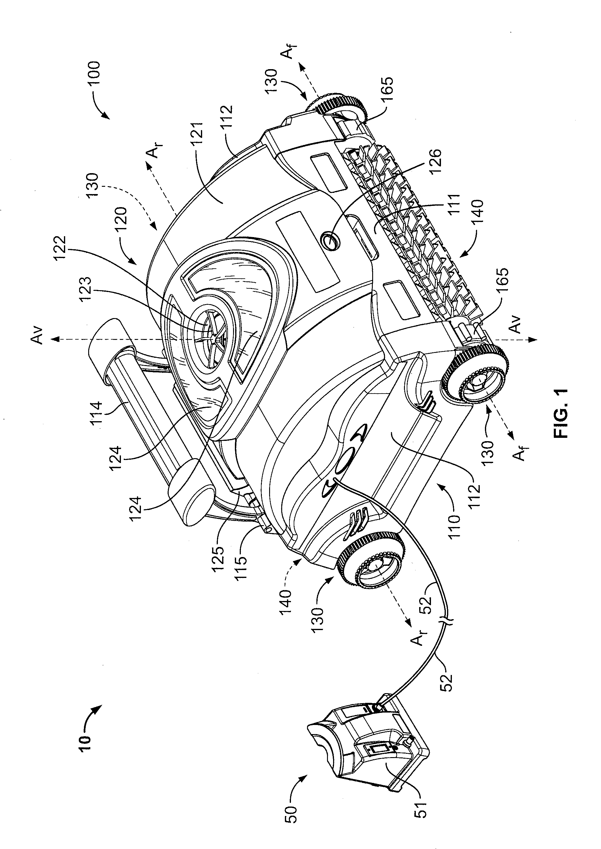 Pool cleaning device with adjustable buoyant element