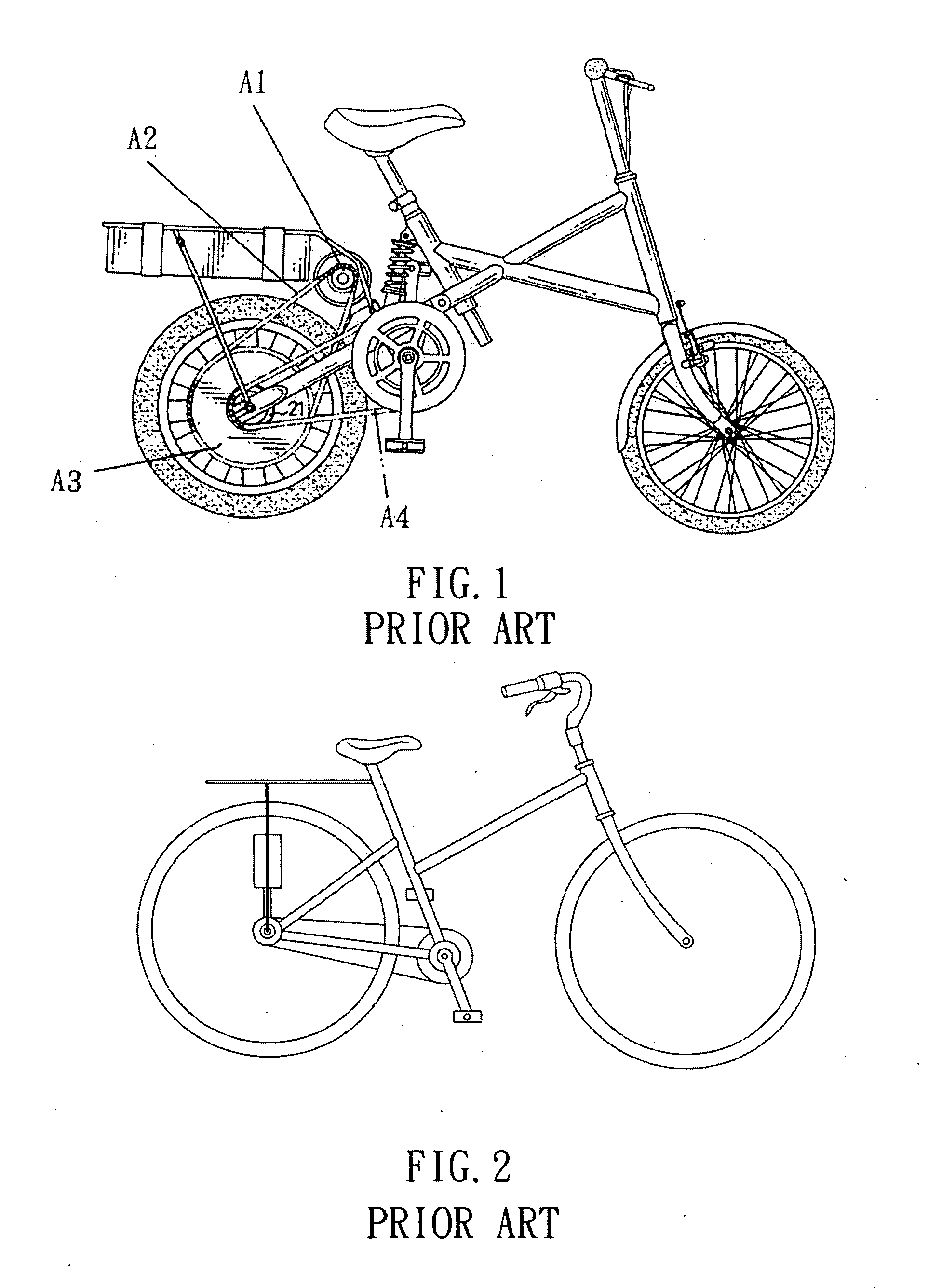 Driving mechanism for the motorized bicycle