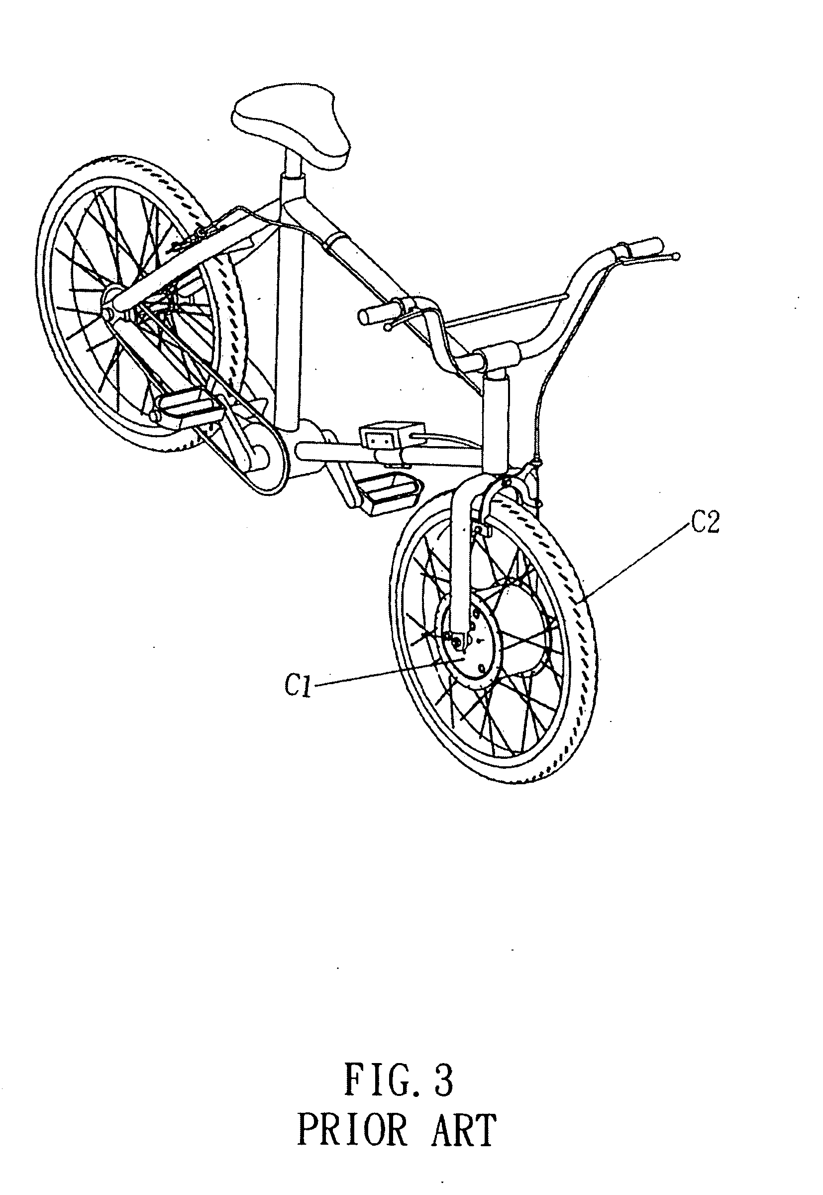 Driving mechanism for the motorized bicycle