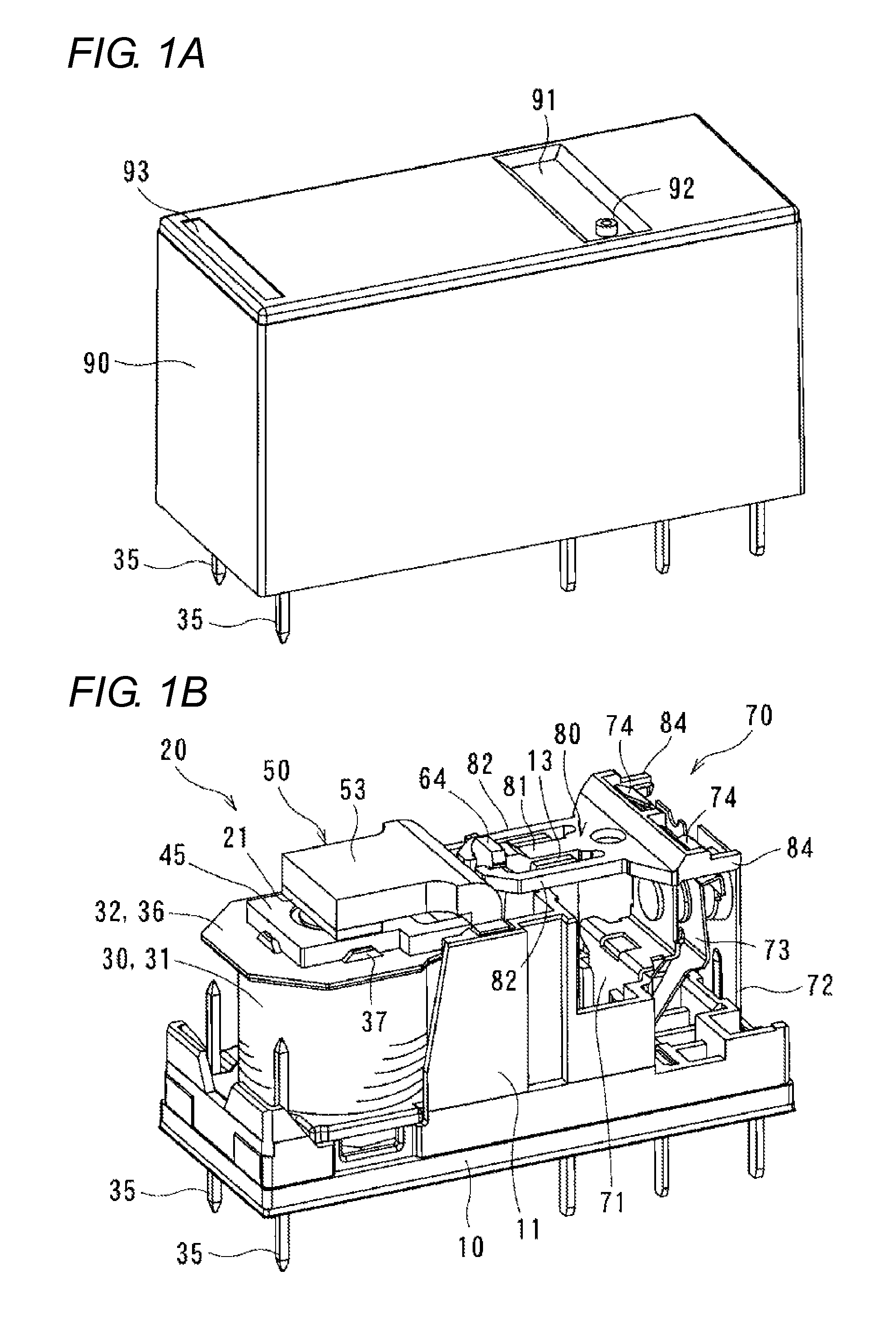 Electromagnet device and electromagnetic relay using the same