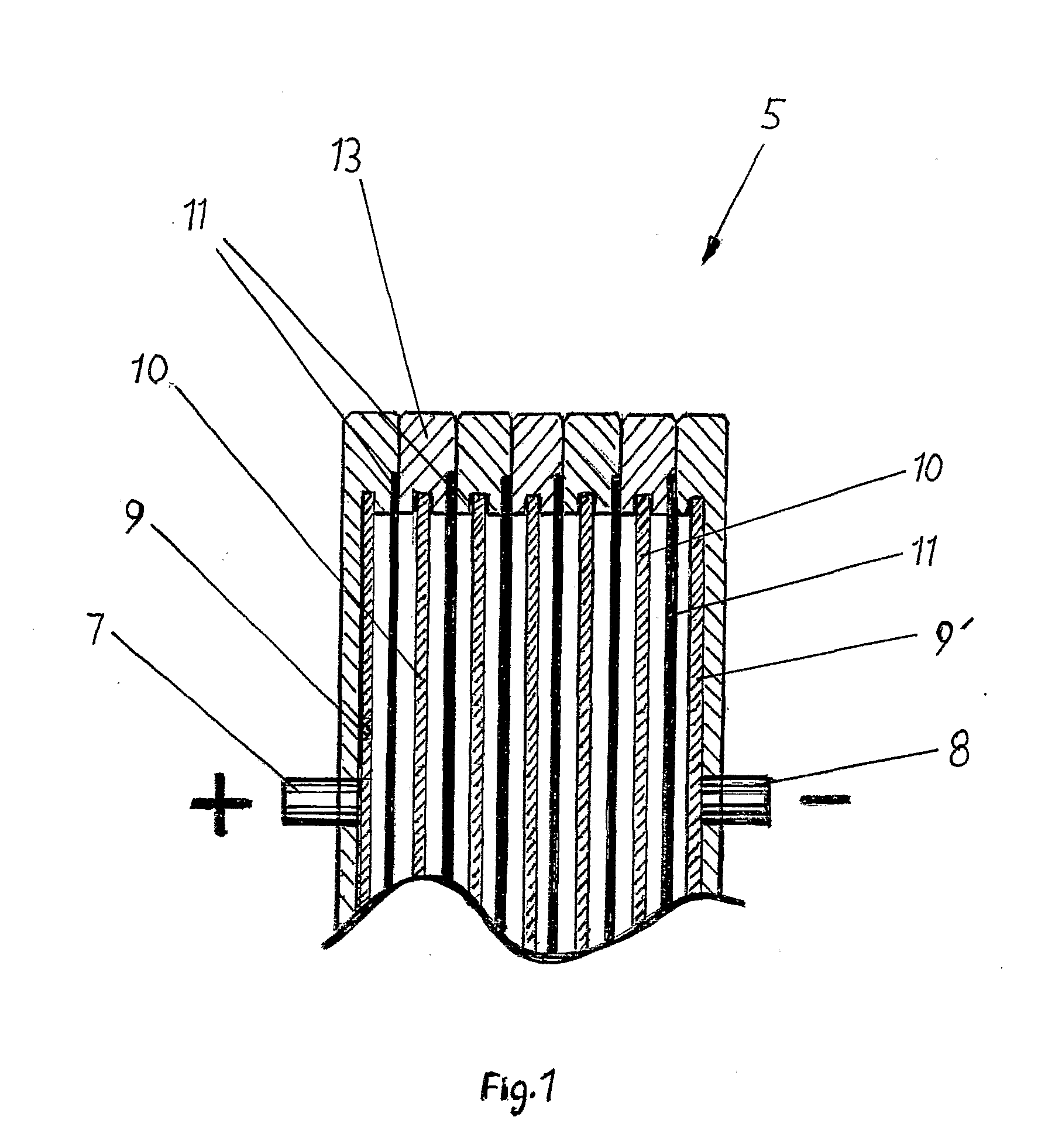 Method and Device for Producing a Battery and Battery