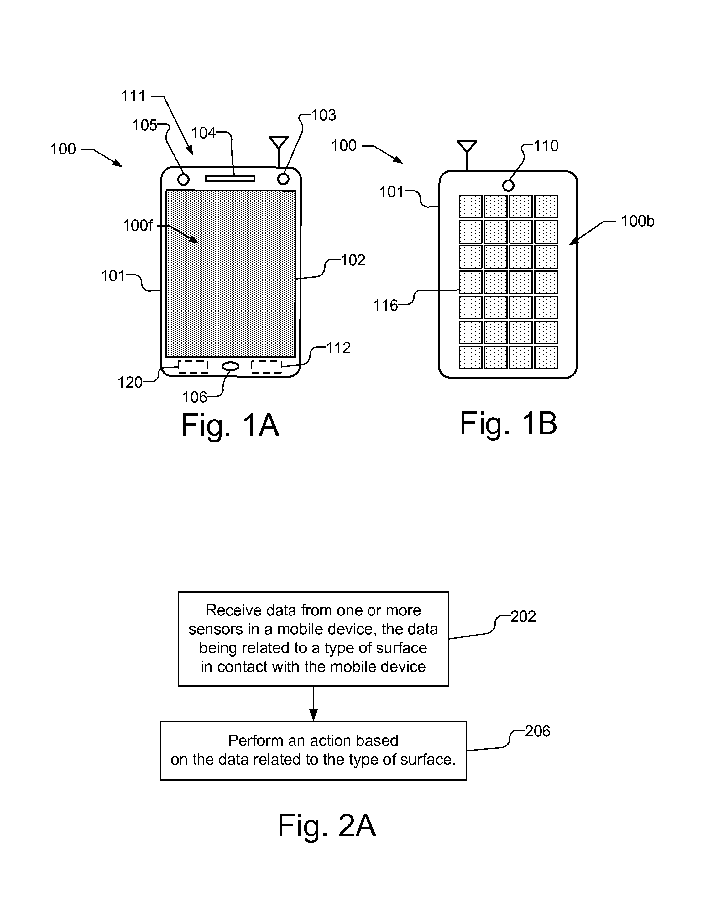 Mobile device control based on surface material detection