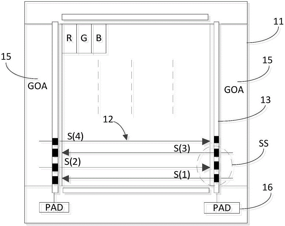 Display panel and testing method thereof