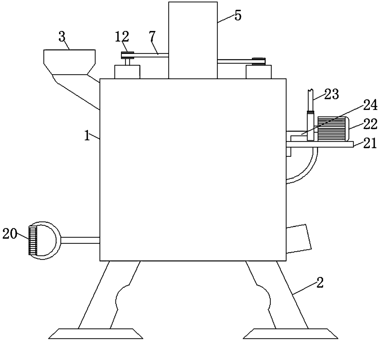 Tennis serving device with washing function for physical education teaching