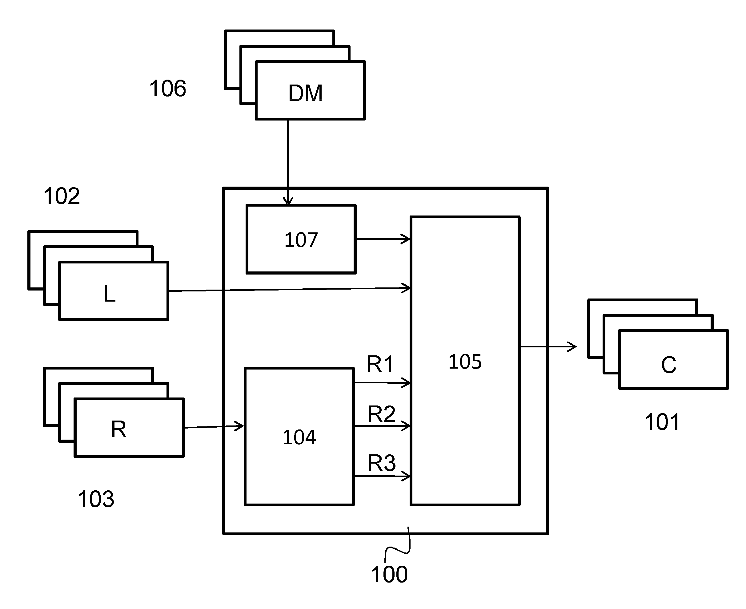 Method for combining images relating to a three-dimensional content