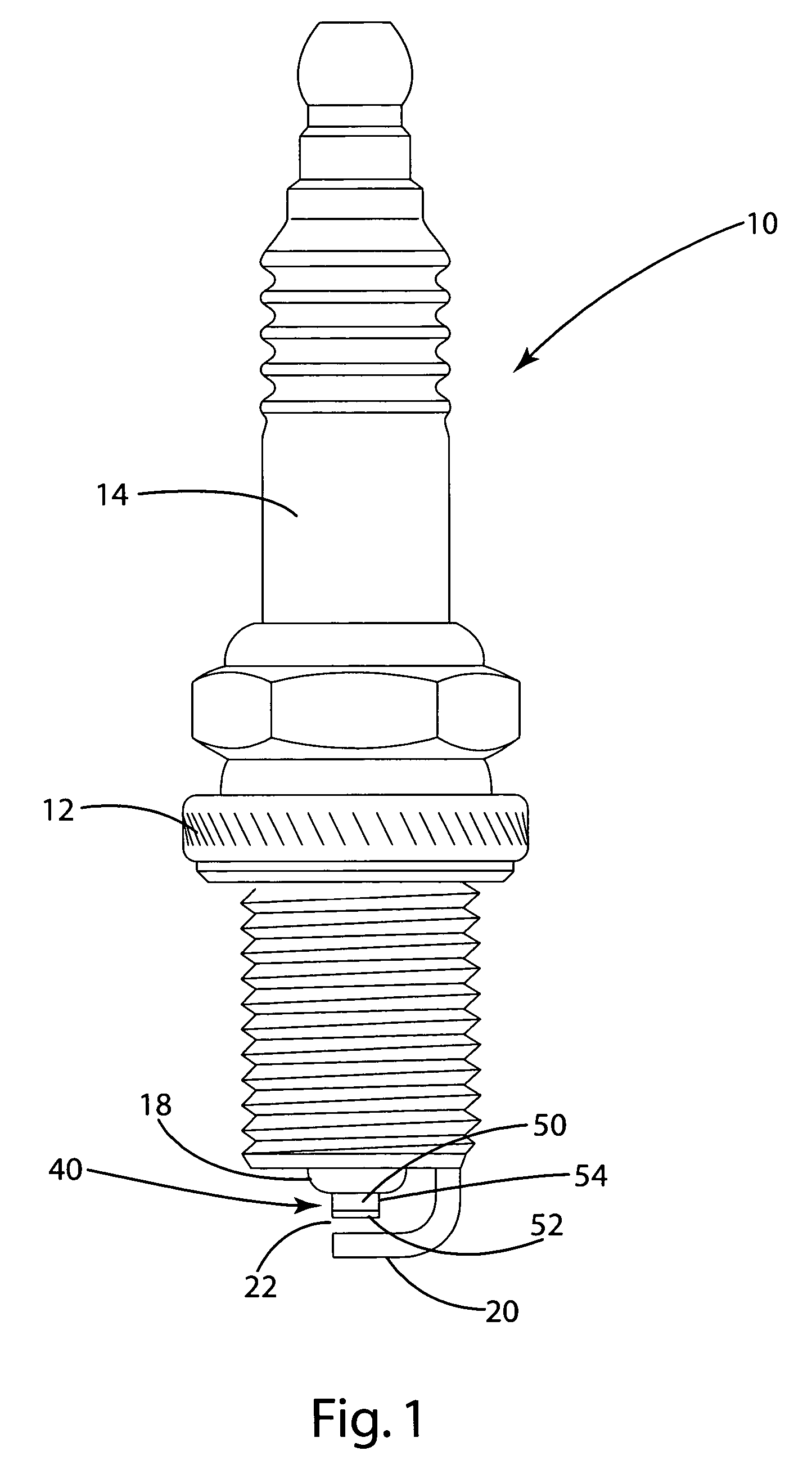 Spark plug with multi-layer firing tip