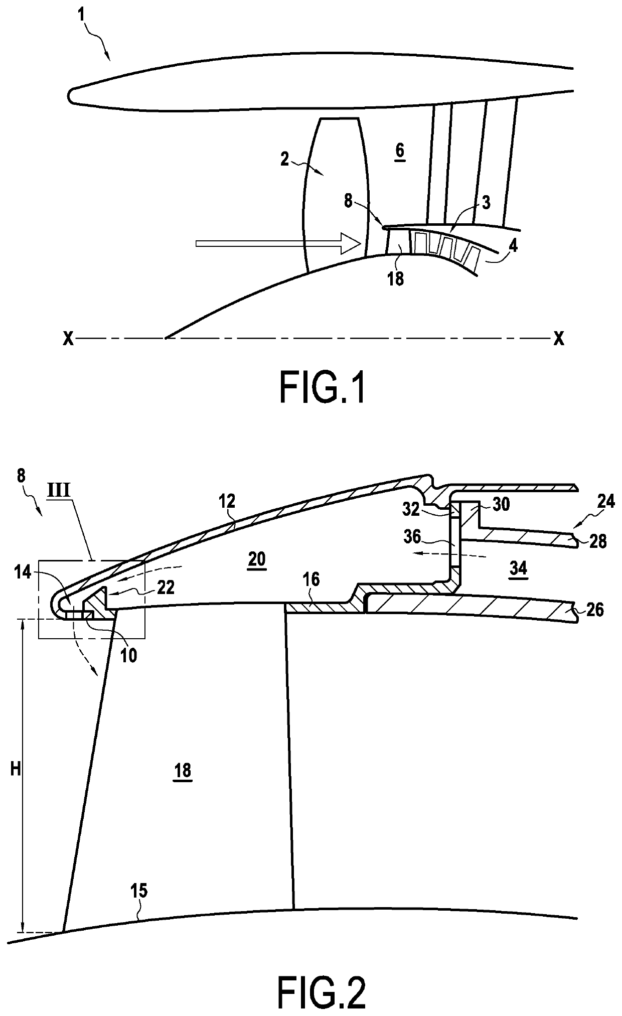 Device for deicing a splitter nose and inlet guide vanes of an aviation turbine engine