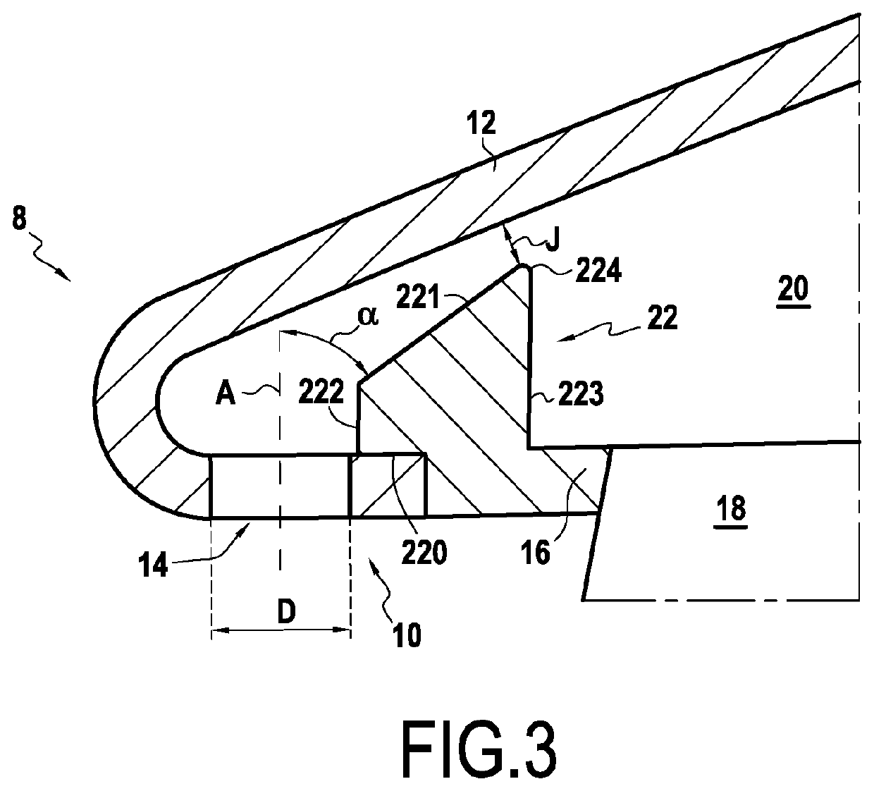 Device for deicing a splitter nose and inlet guide vanes of an aviation turbine engine