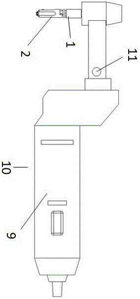Connecting device capable of quickly changing working head