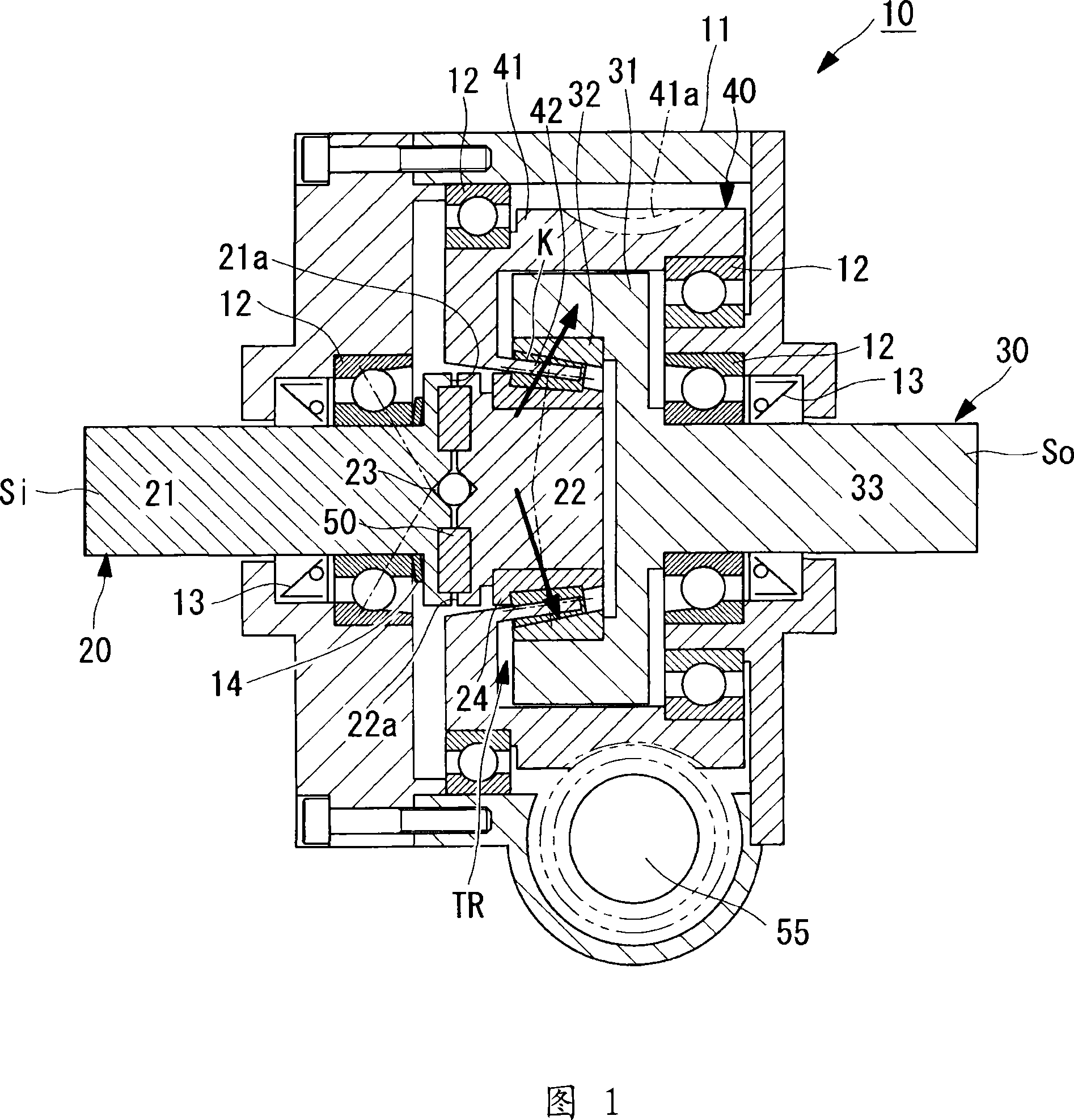 Torque transmission structure, traction drive transmission device, and steering device for vehicle