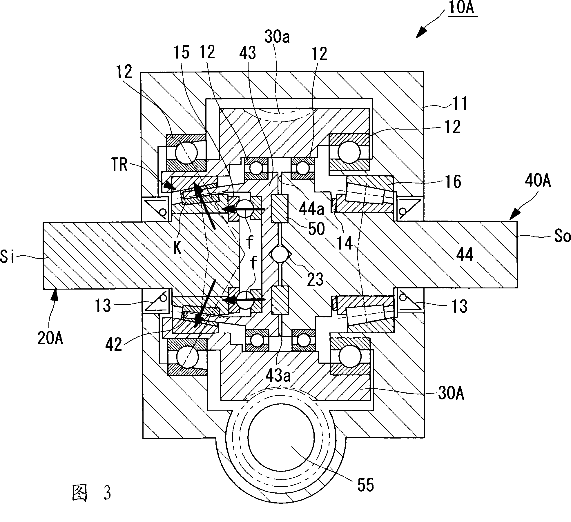 Torque transmission structure, traction drive transmission device, and steering device for vehicle