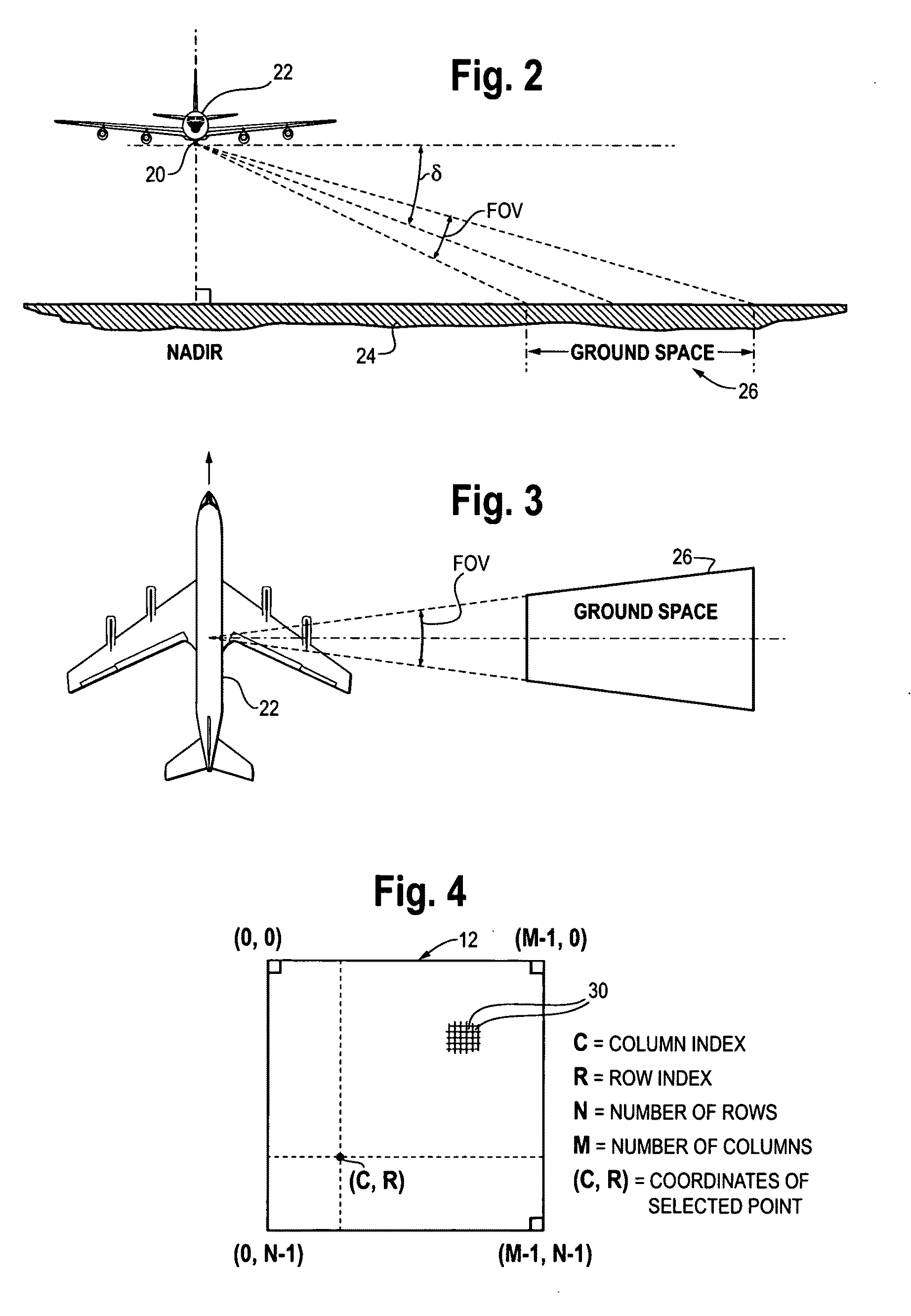 Method of object location in airborne imagery using recursive quad space image processing