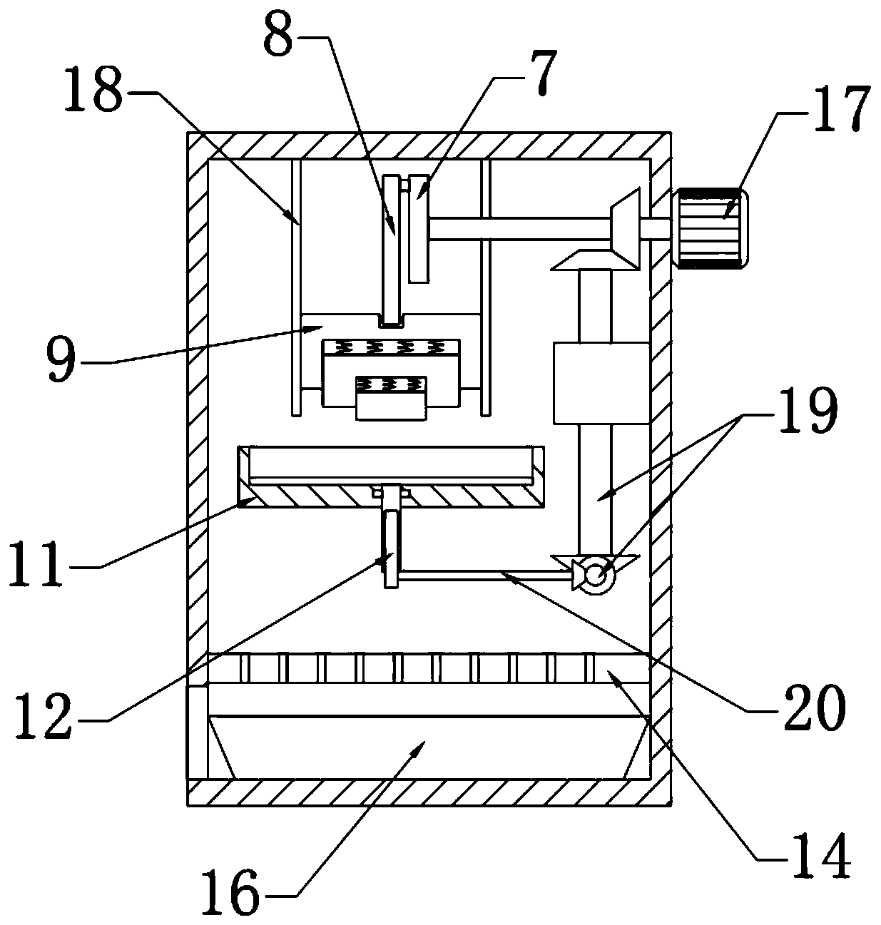 Pounding device for processing medicinal materials