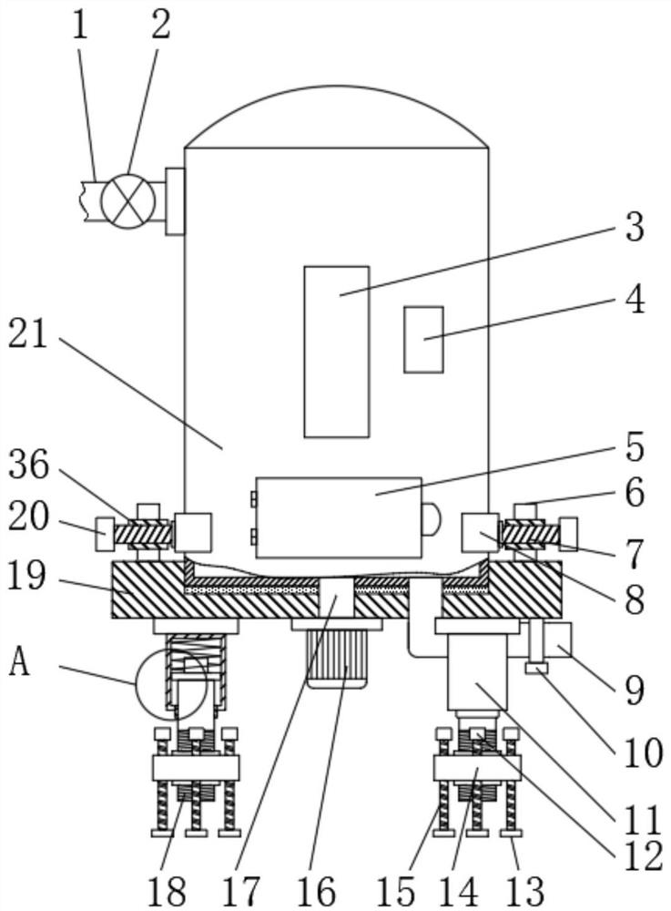 Day lily cleaning and impurity removing device