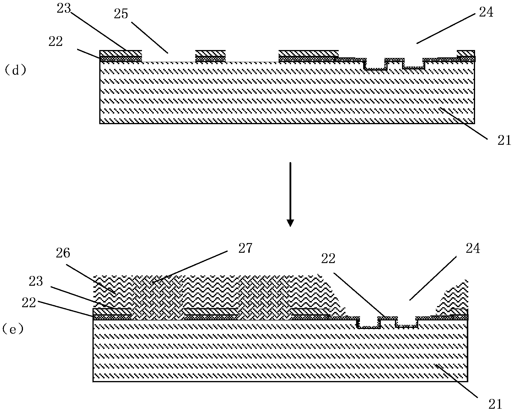 Structure of comprehensive type silicon epitaxy process photoetching alignment mark and manufacturing method