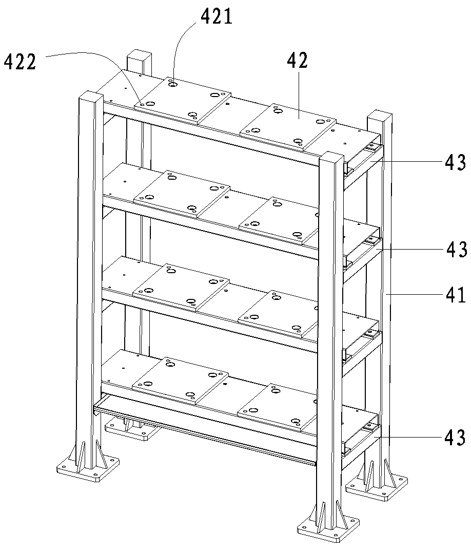 Unit module for automatically detecting mold steel