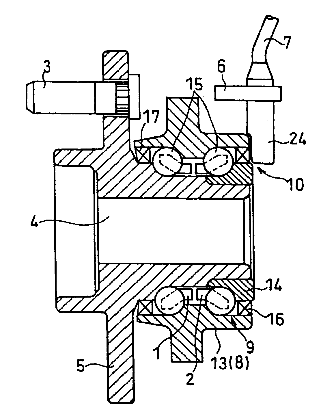 Tone wheel testing apparatus and its test method