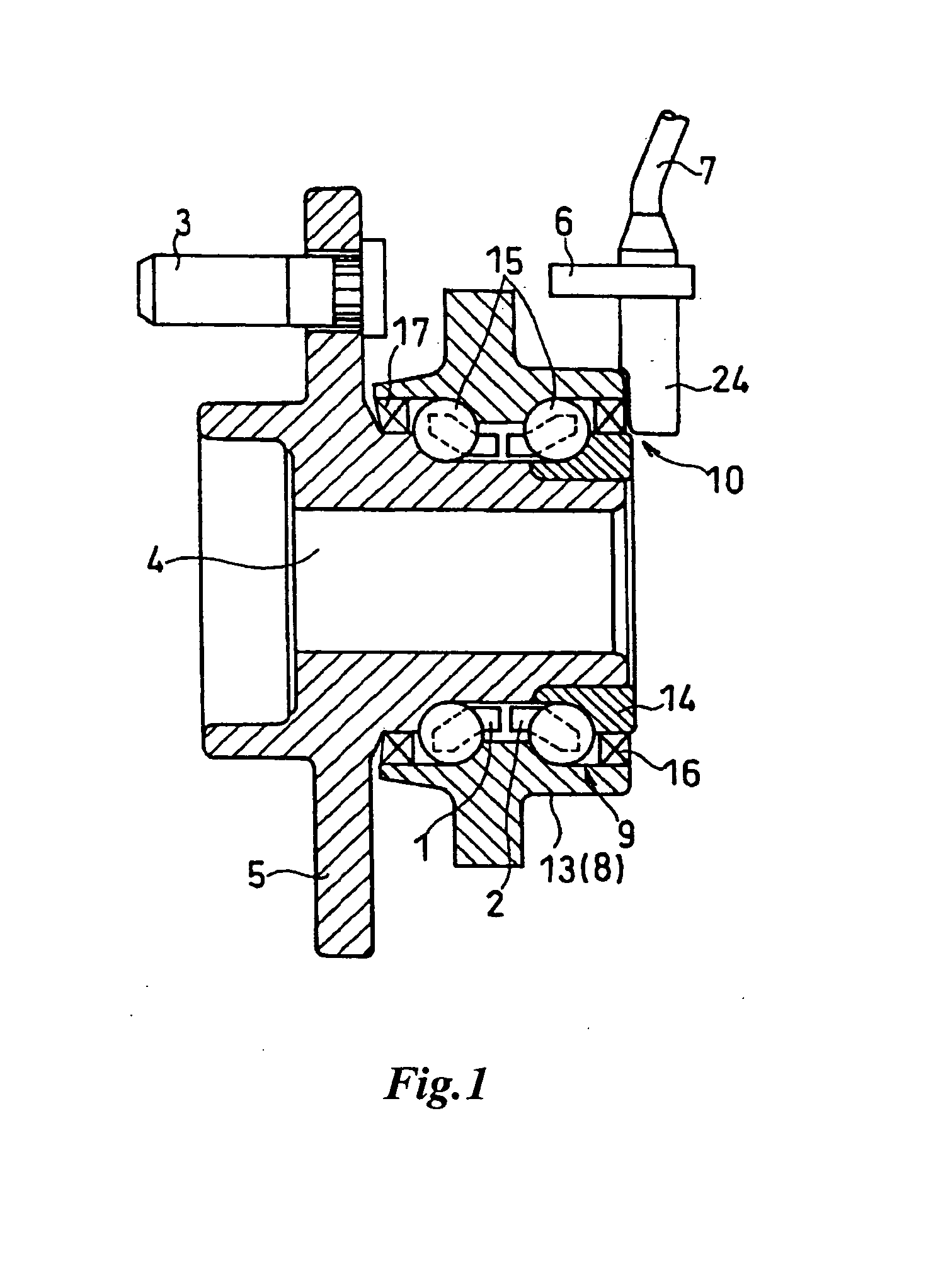 Tone wheel testing apparatus and its test method