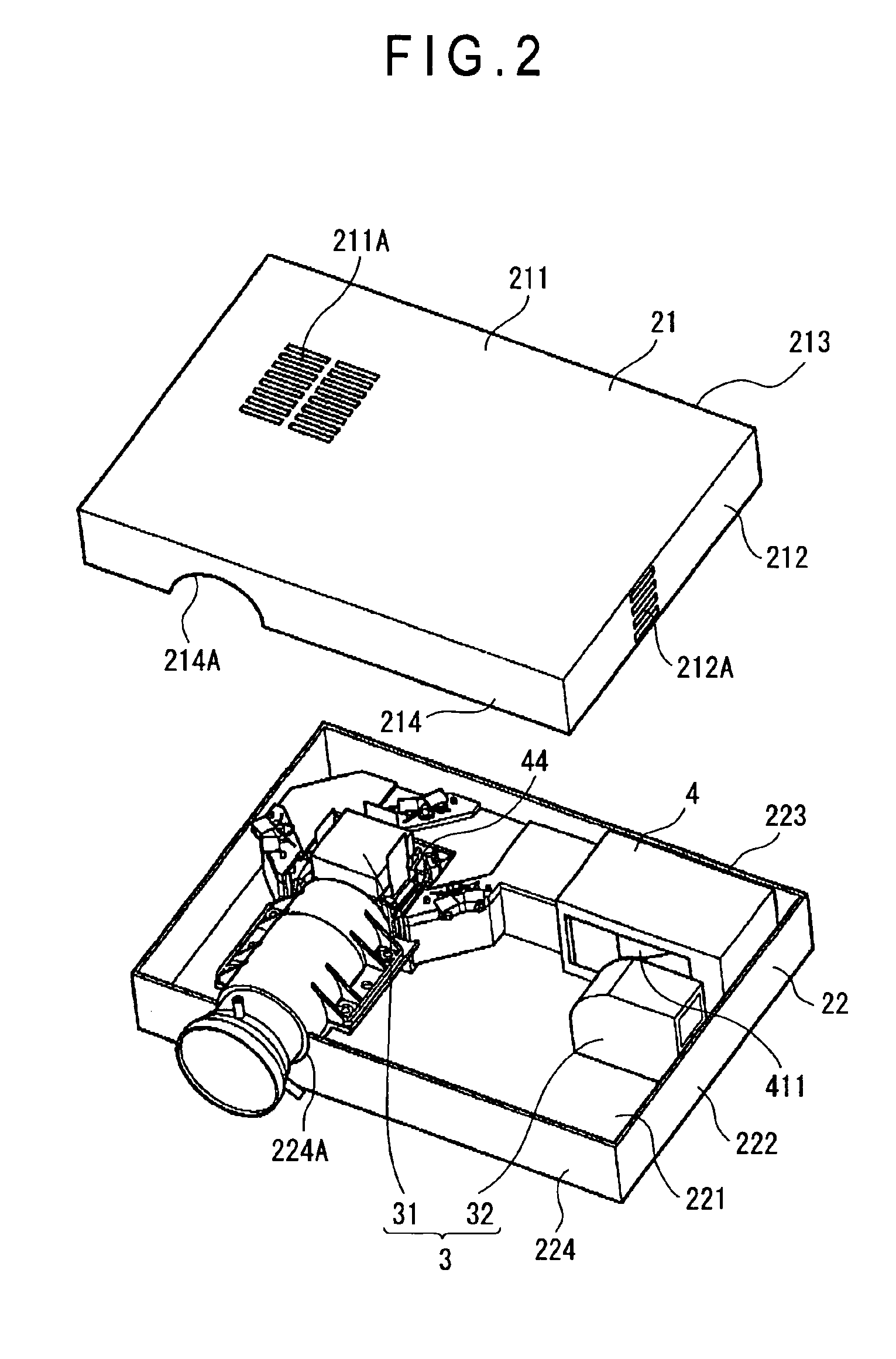 Optical device, optical unit and projector