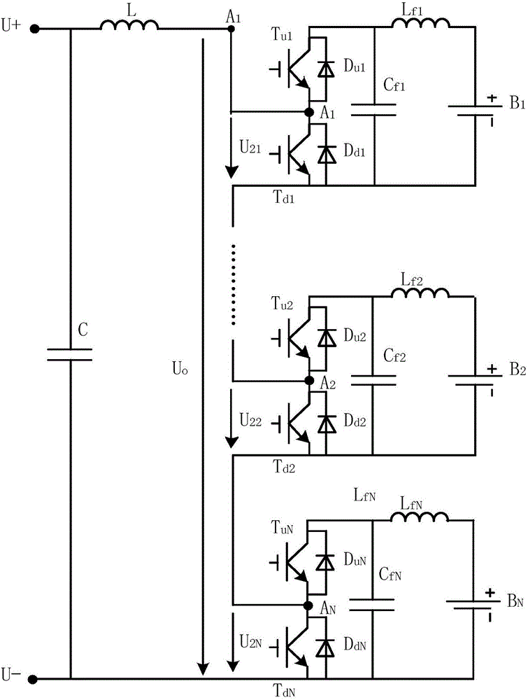 Lithium battery management system based on half-bridge series and control strategy thereof