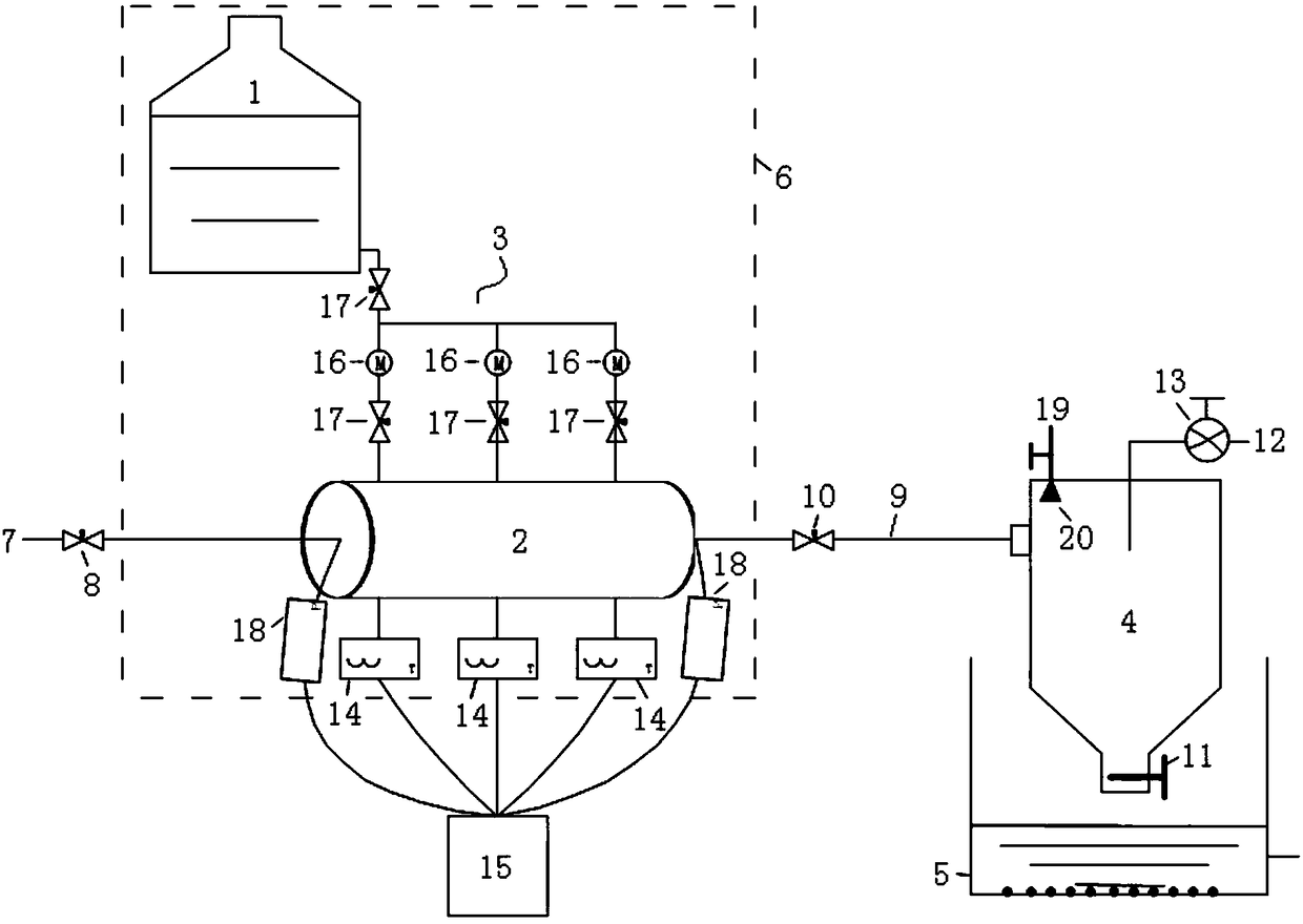 Sanding simulation measuring device and method for marine natural gas hydrate reservoir mining process