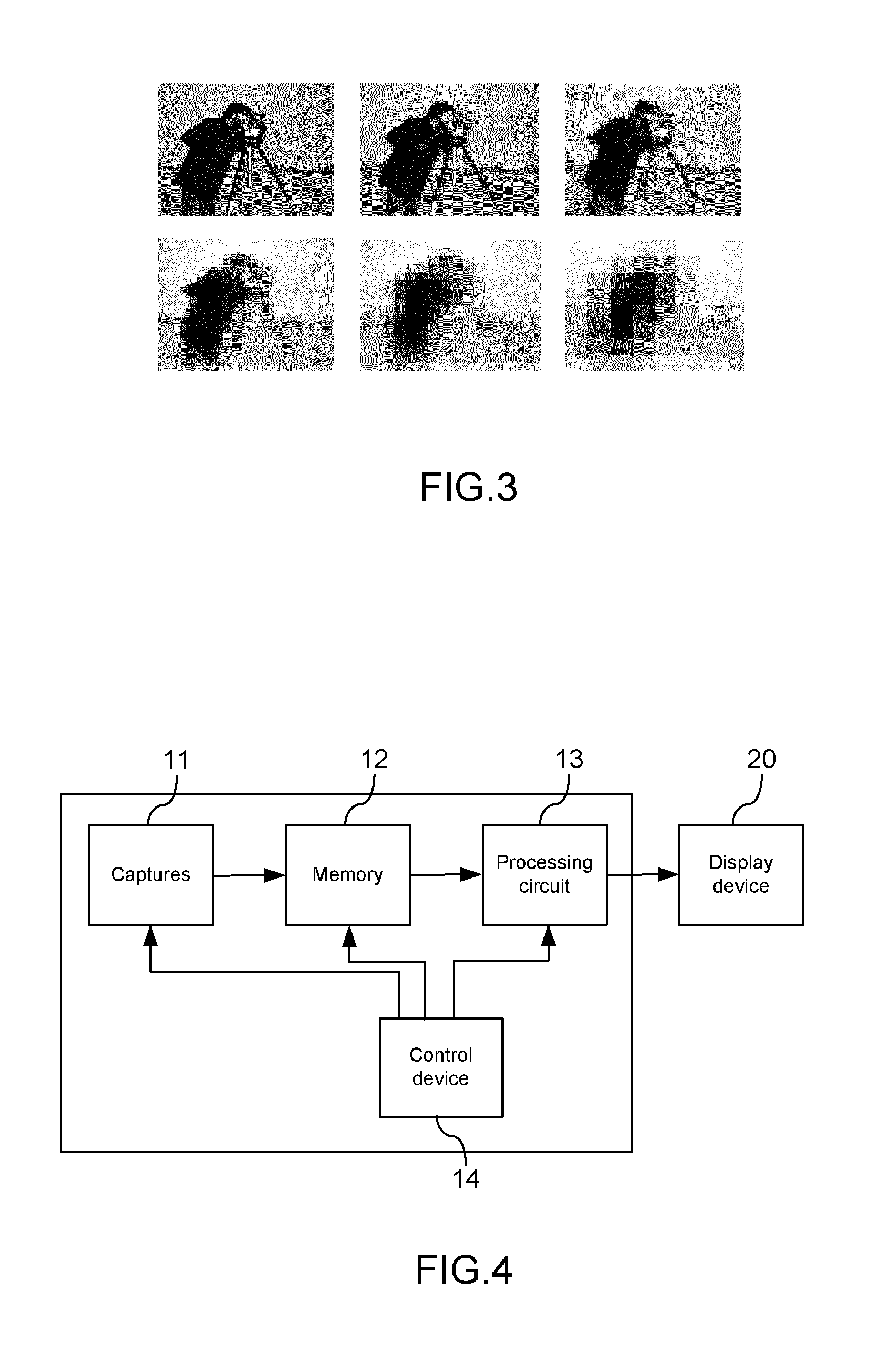 Method and device for generating images comprising motion blur