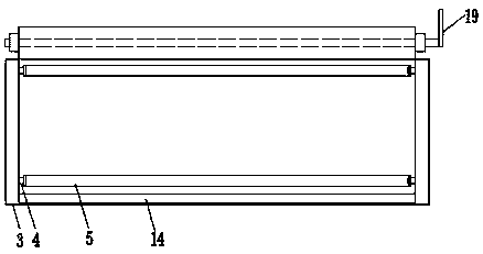 Bus station provided with sunshade with adjustable length