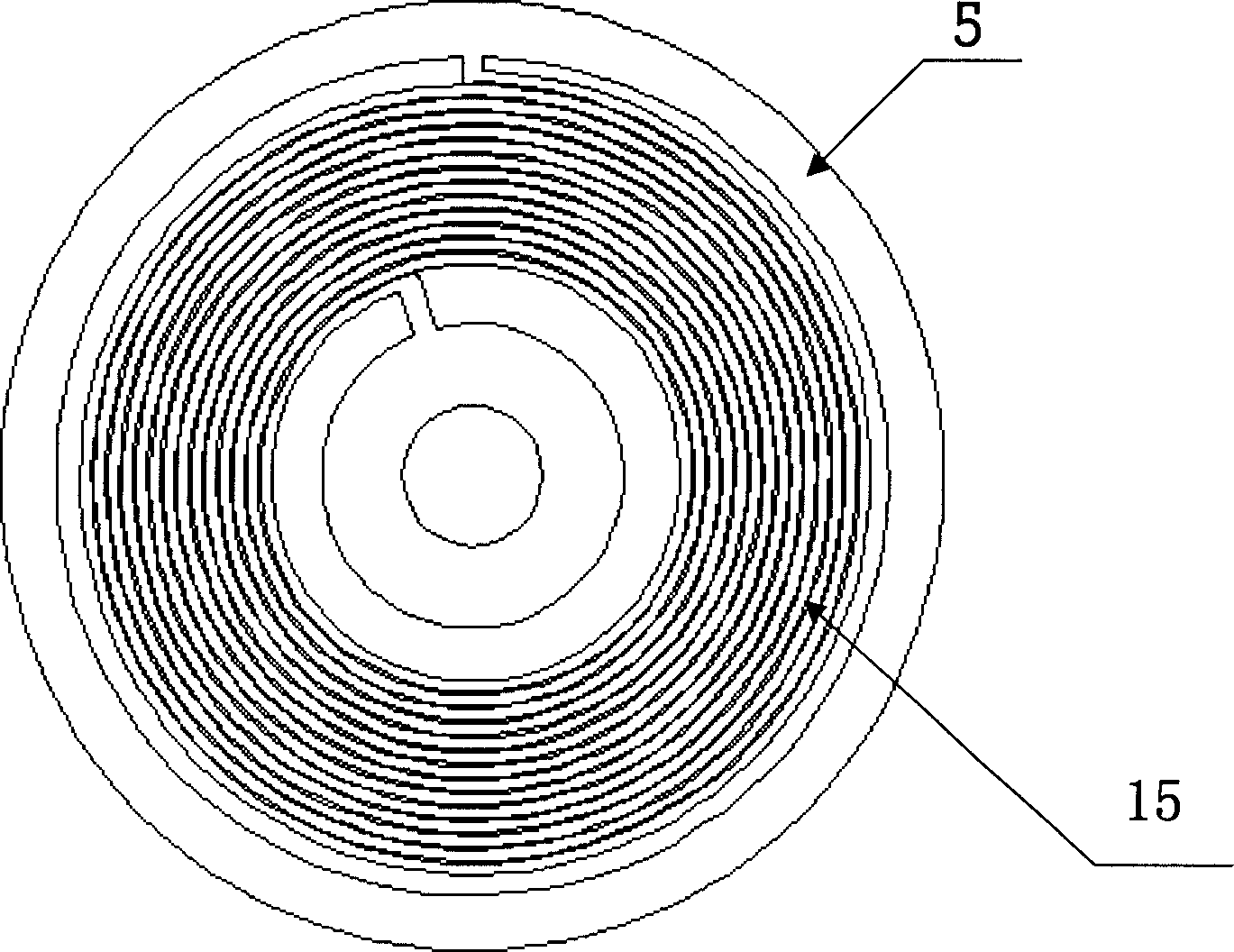 Band type loudspeaker and all band coaxial loudspeaker containing same