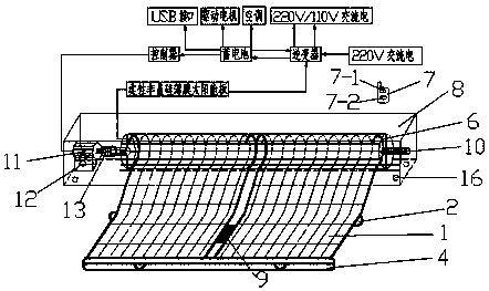 Semiautomatic solar power generating and sunshading device for automobile