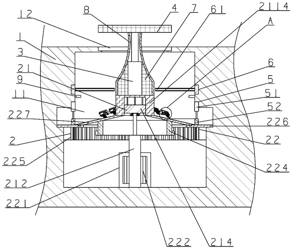 Lifting type shuffling device for mahjong machine