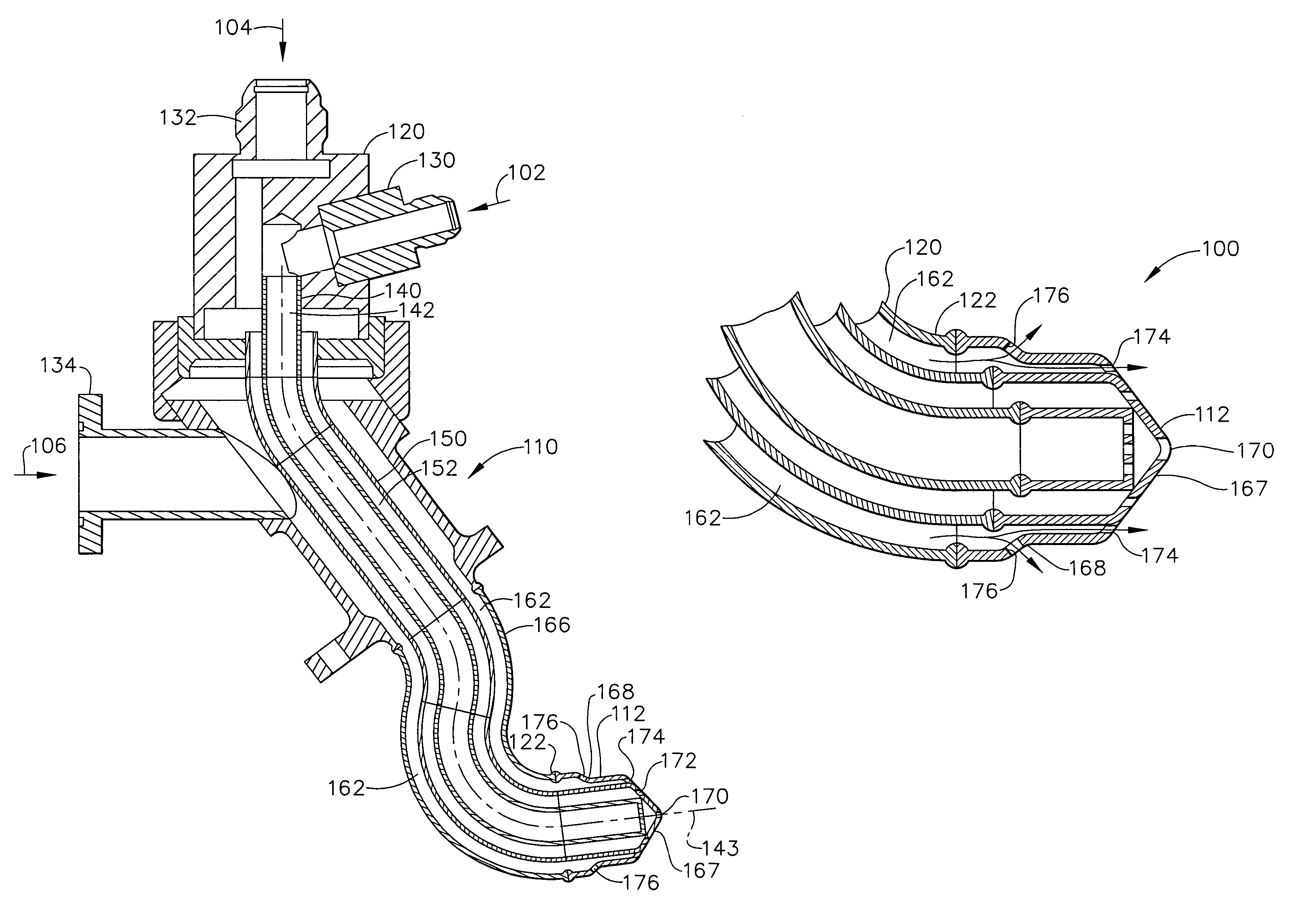 Fuel nozzle for gas turbine engines