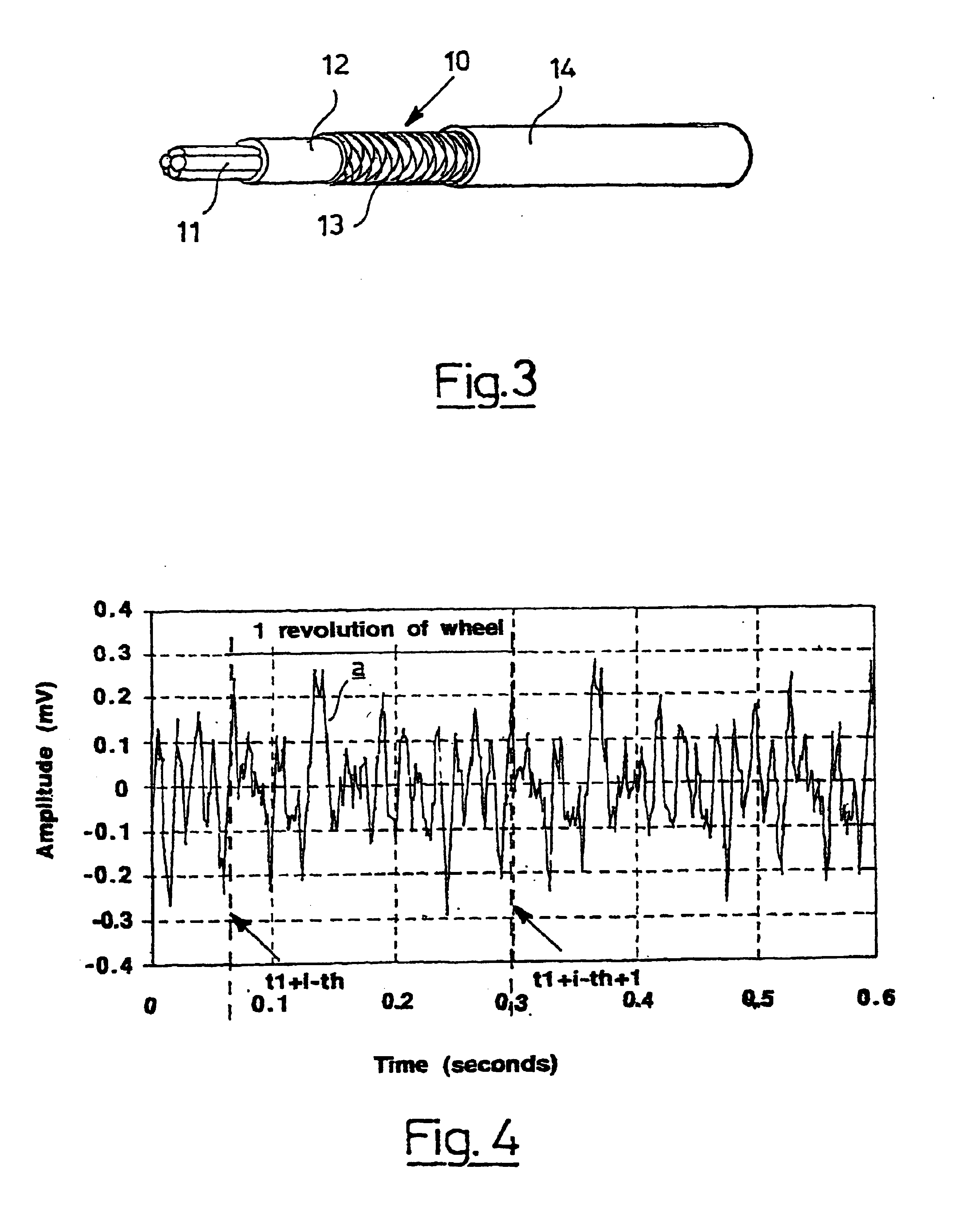 System, tire, wheel, vehicle, and method for determining the behavior of a tire in motion