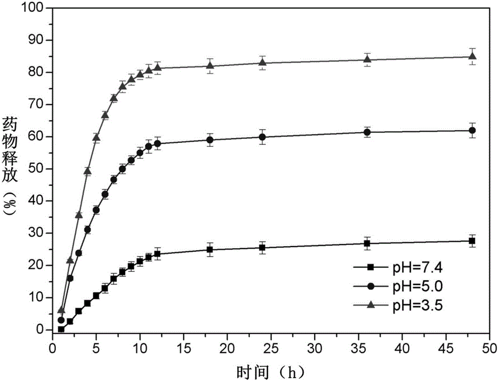 pH sensitive-type Fe3O4 coated LDH methotrexate-loaded nano drug particles, preparation method and application thereof