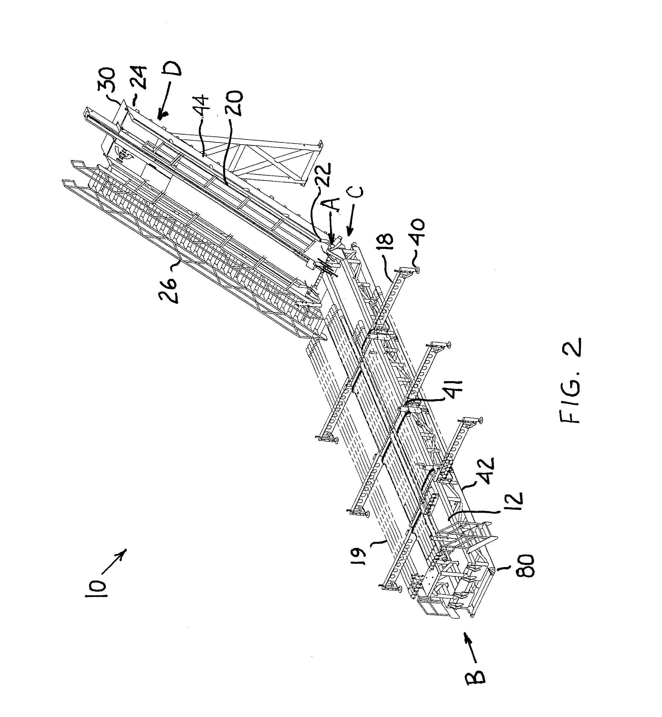 Apparatus for delivering drill pipe to a drill rig
