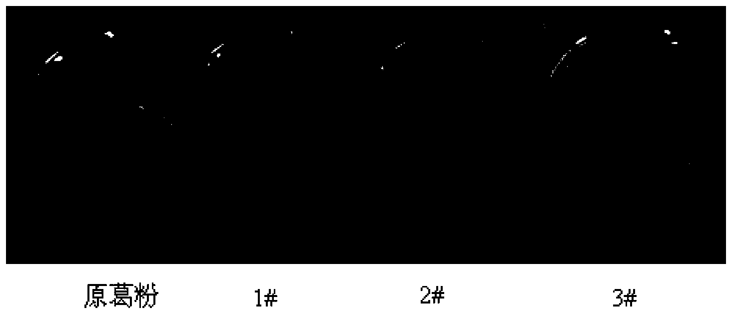 Production method for instant kudzuvine root starch based on structural micro-modification