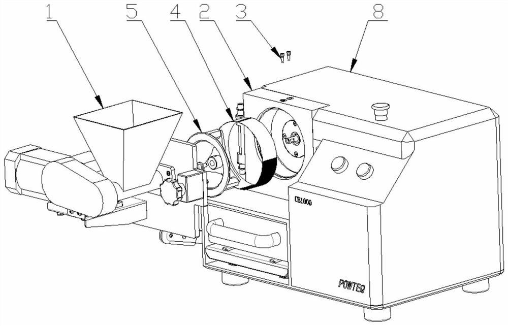 Crushing instrument assembly and crushing instrument