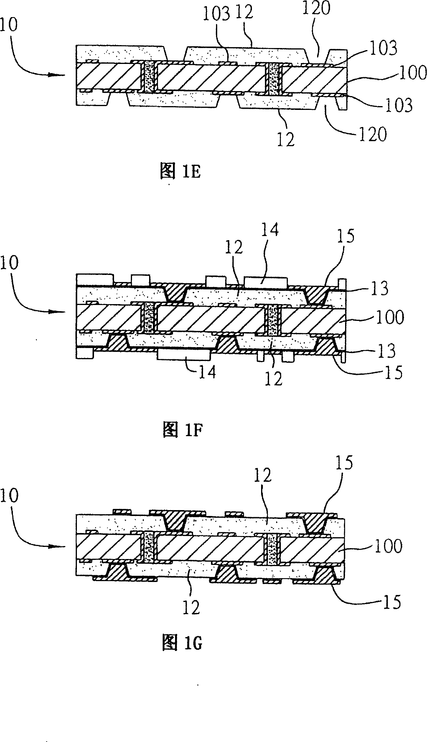 Circuit board structure and making method