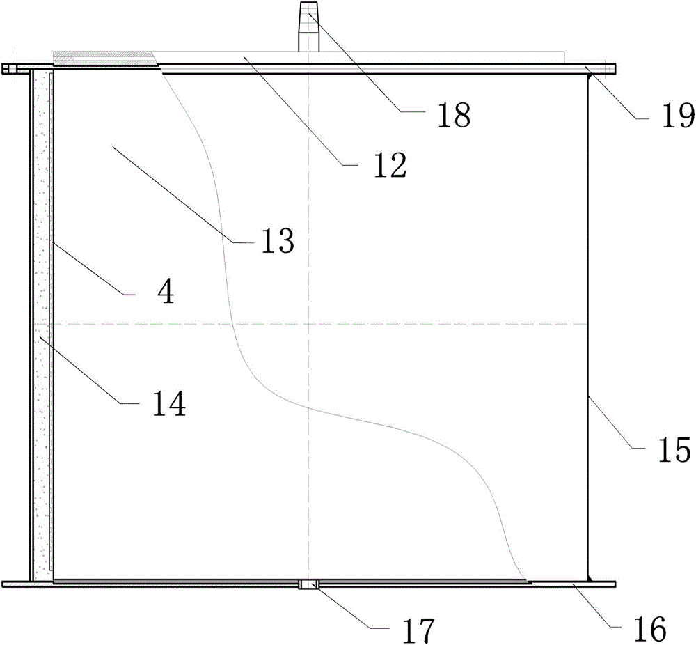 A device for simulating soil subjected to extreme climate and a testing method using the device