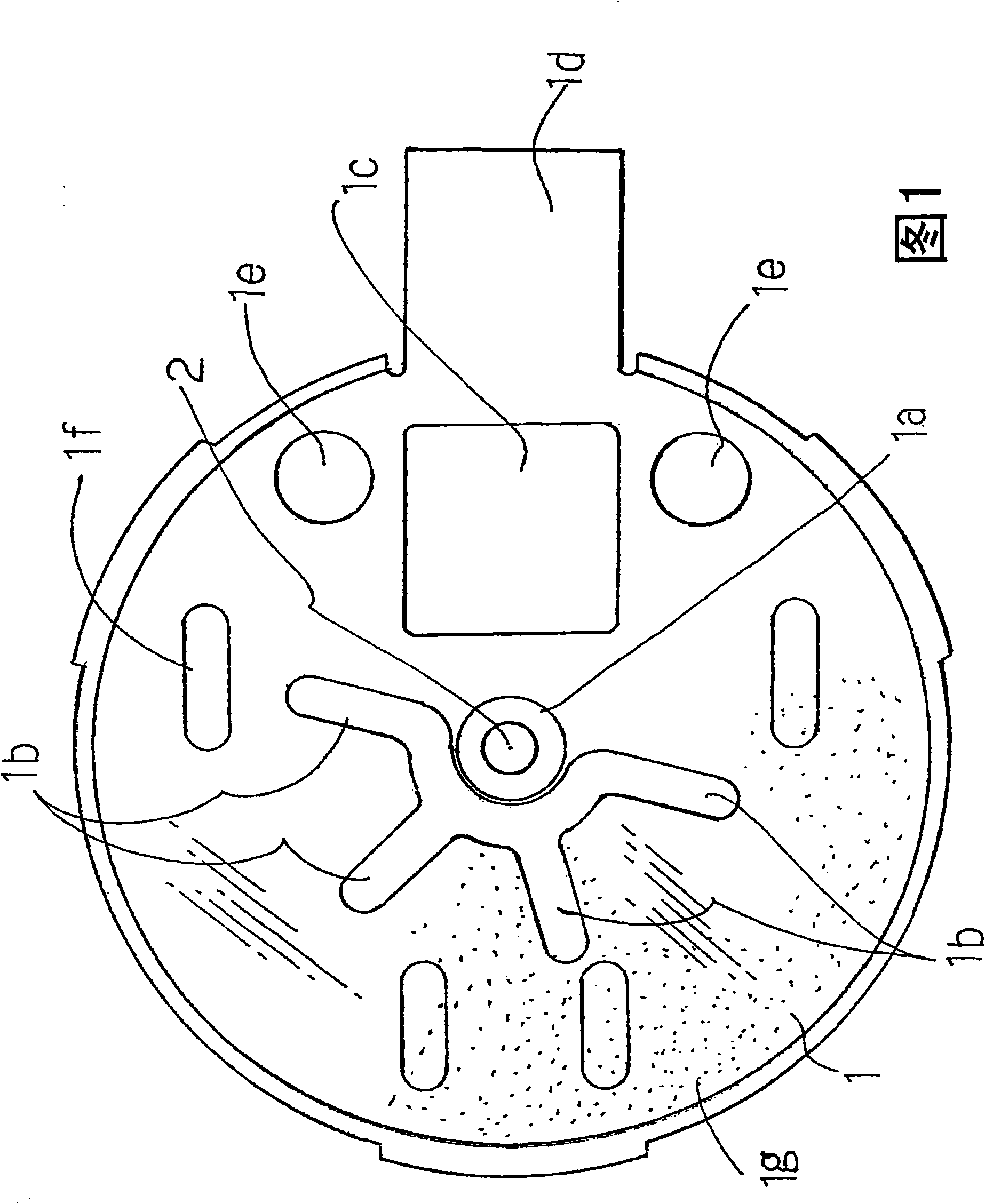 Thin stator, axialclearance brushless vibrating motor with the stator