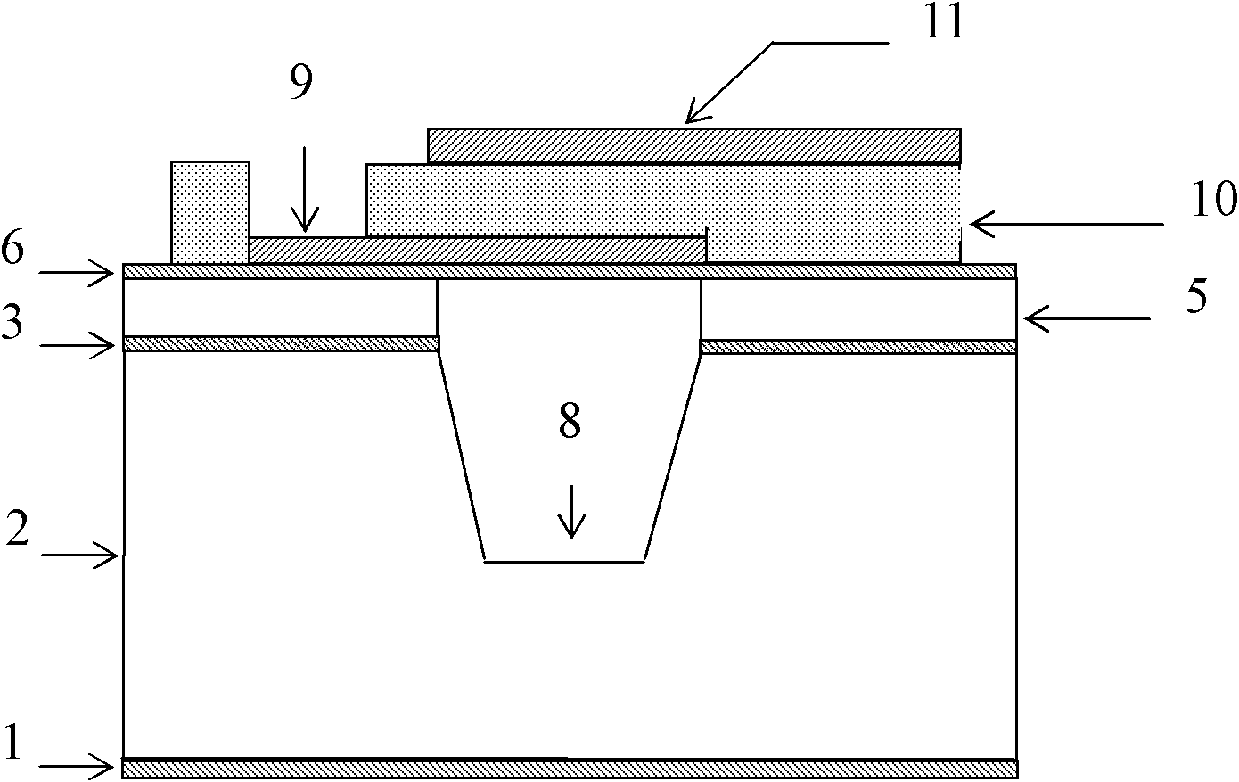 Preset cavity type SOI (silicon on insulator) substrate film bulk acoustic wave filter and manufacturing method thereof