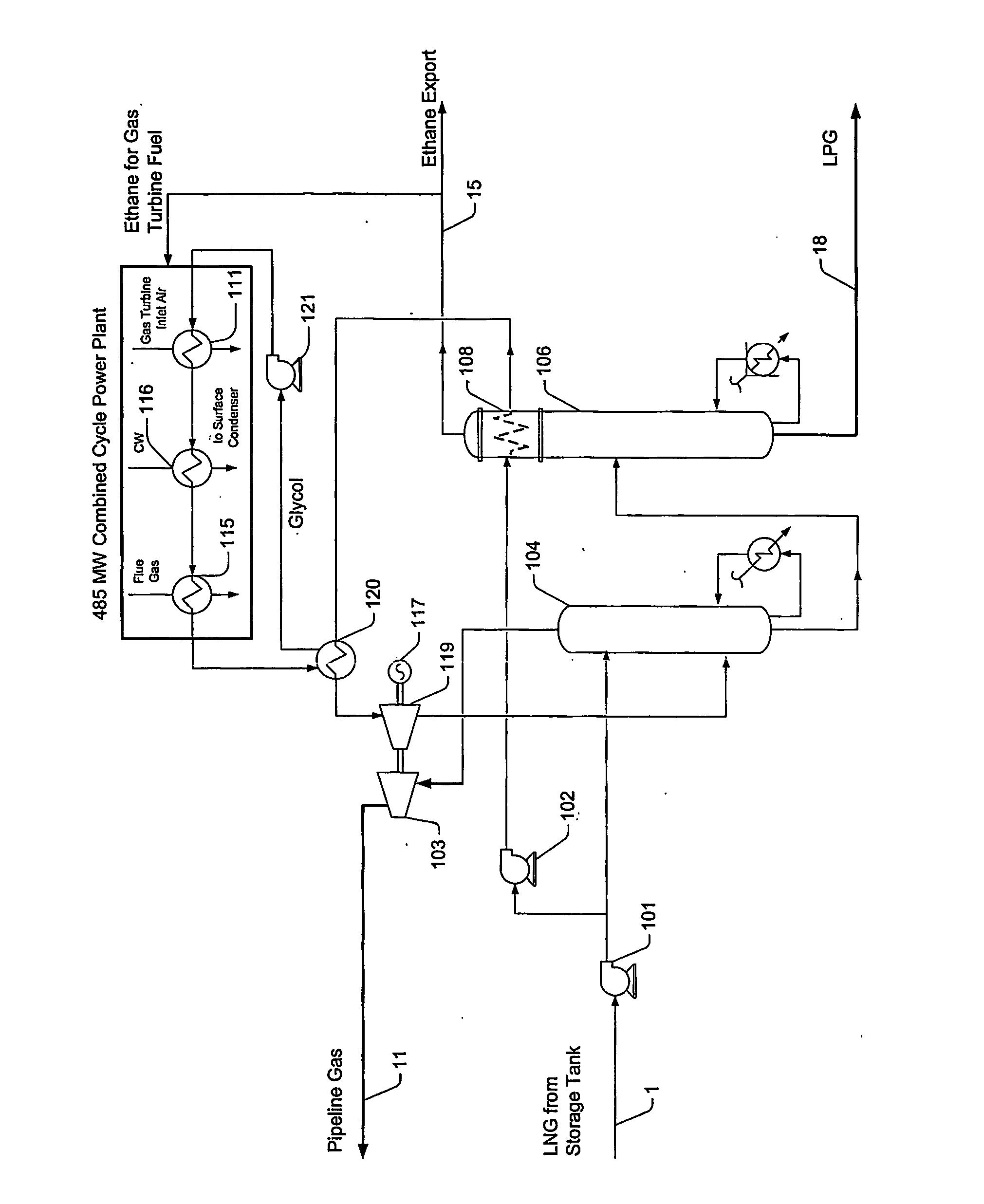 Liquefied natural gas regasification configuration and method