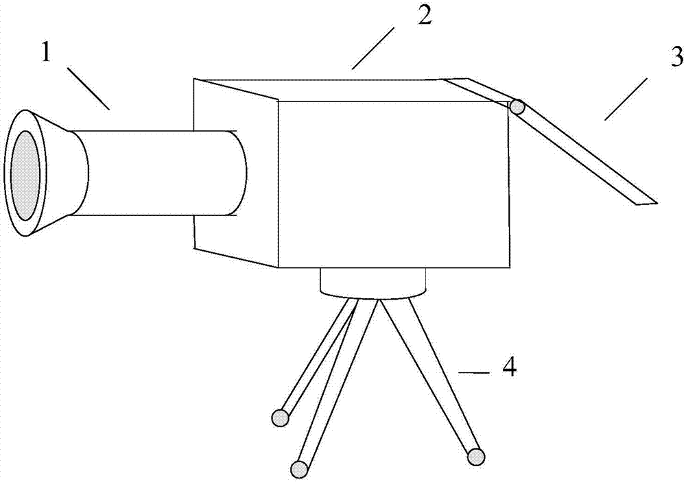 Portable automatic target recording device based on telephoto lens