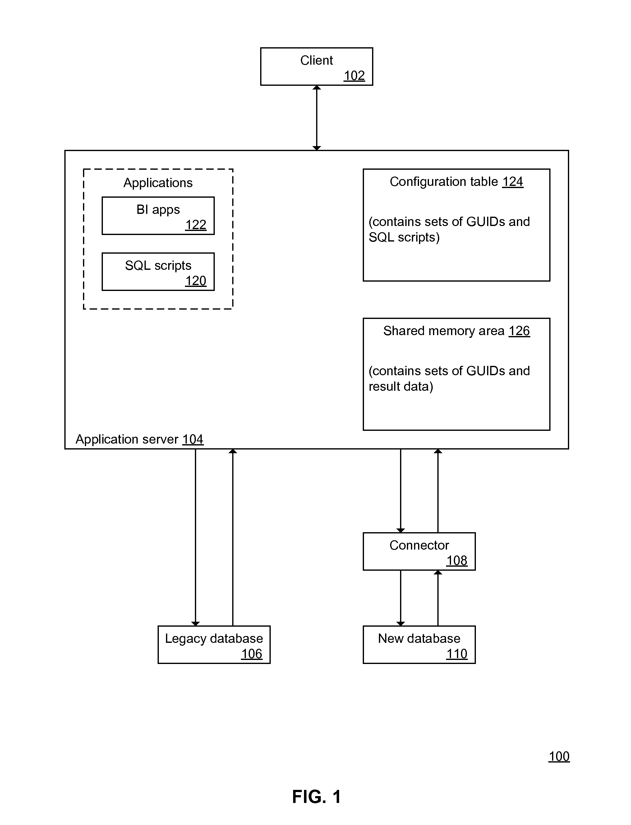 System and method of connecting legacy database applications and new database systems