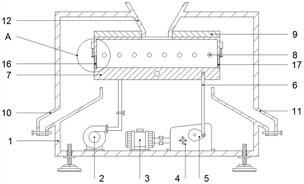 Silicon carbide micro-powder iron removal device for semiconductor