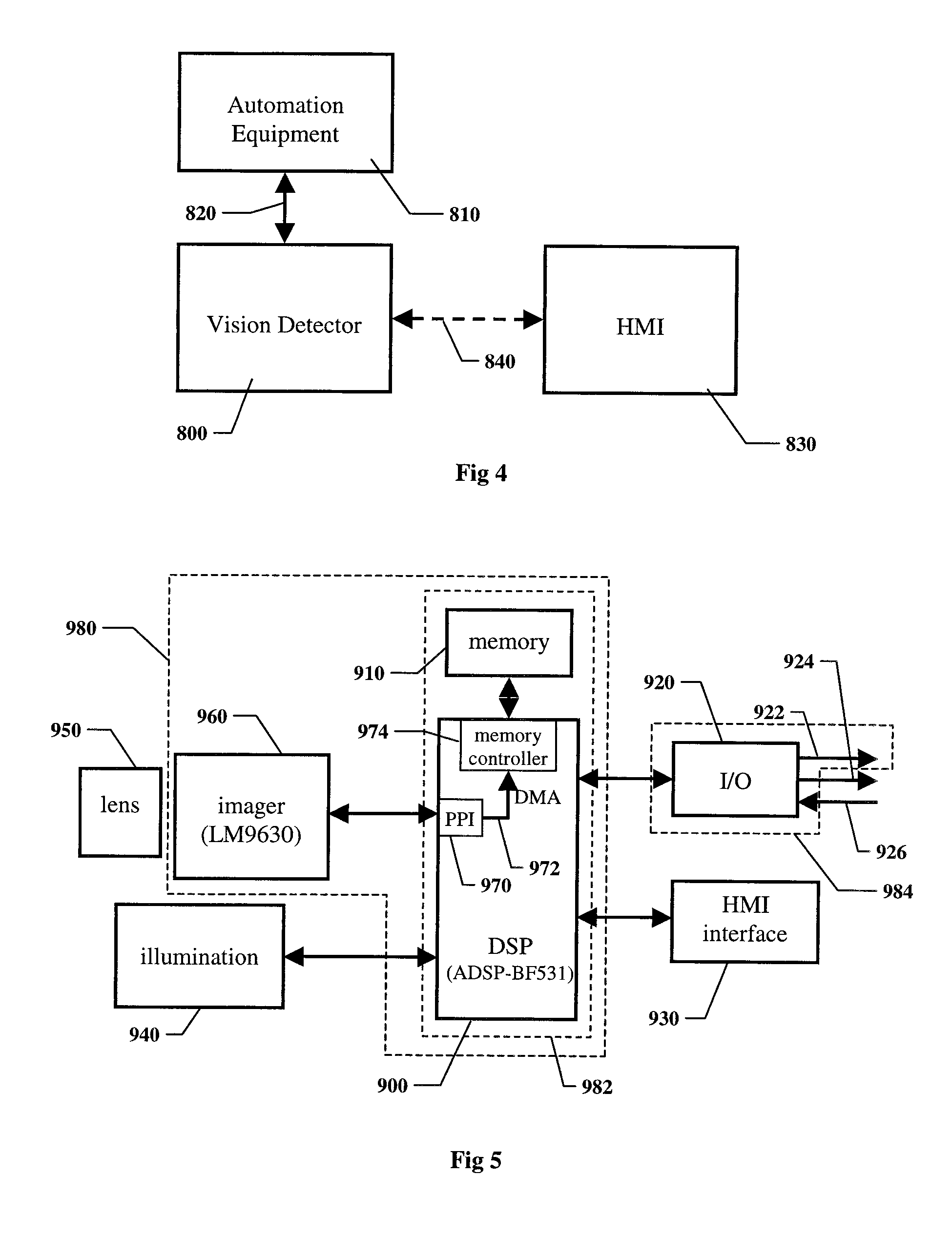 Method for setting parameters of a vision detector using production line information