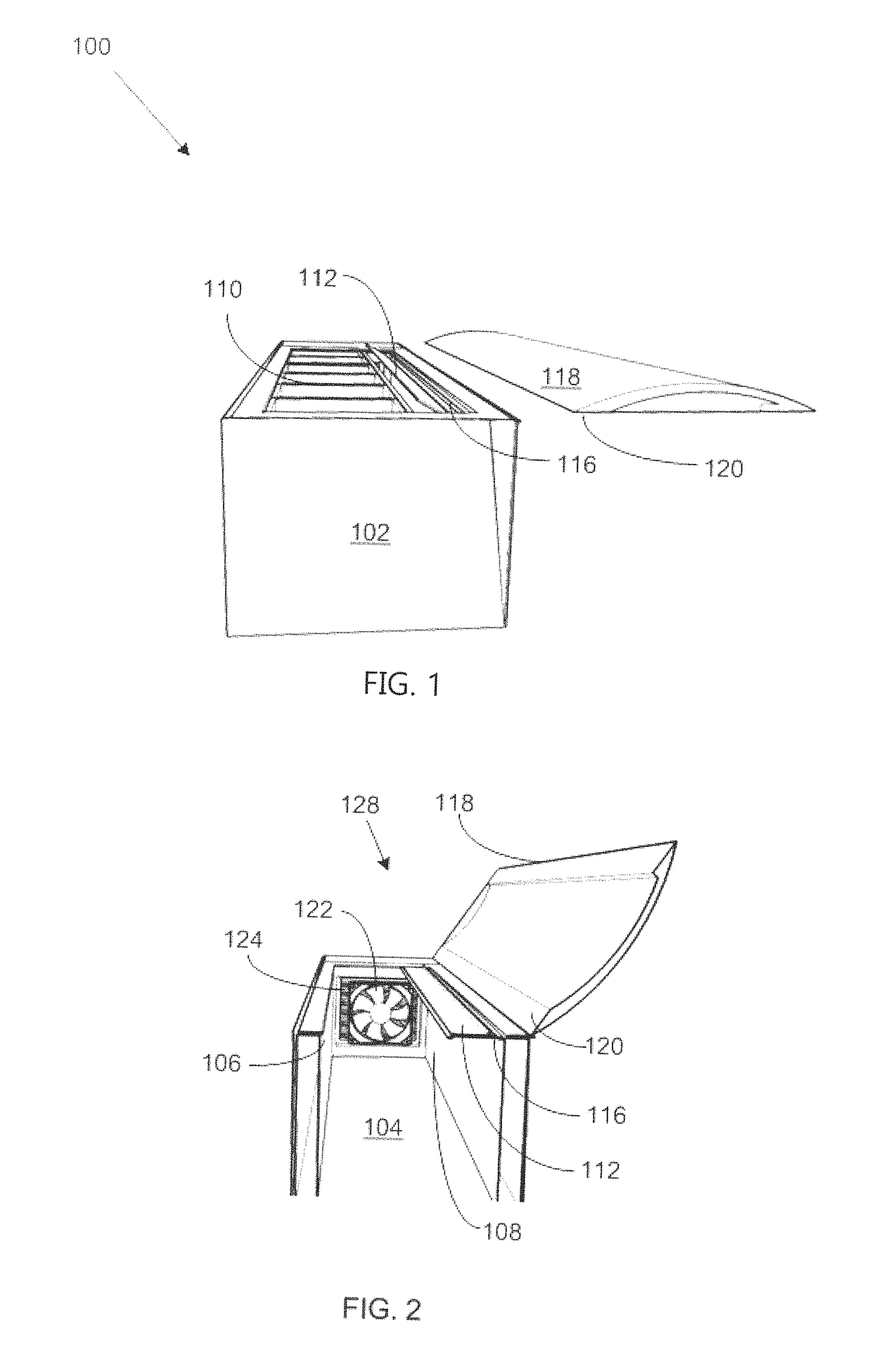 Apparatus and method for regulating air flow to a garnish in a cooler