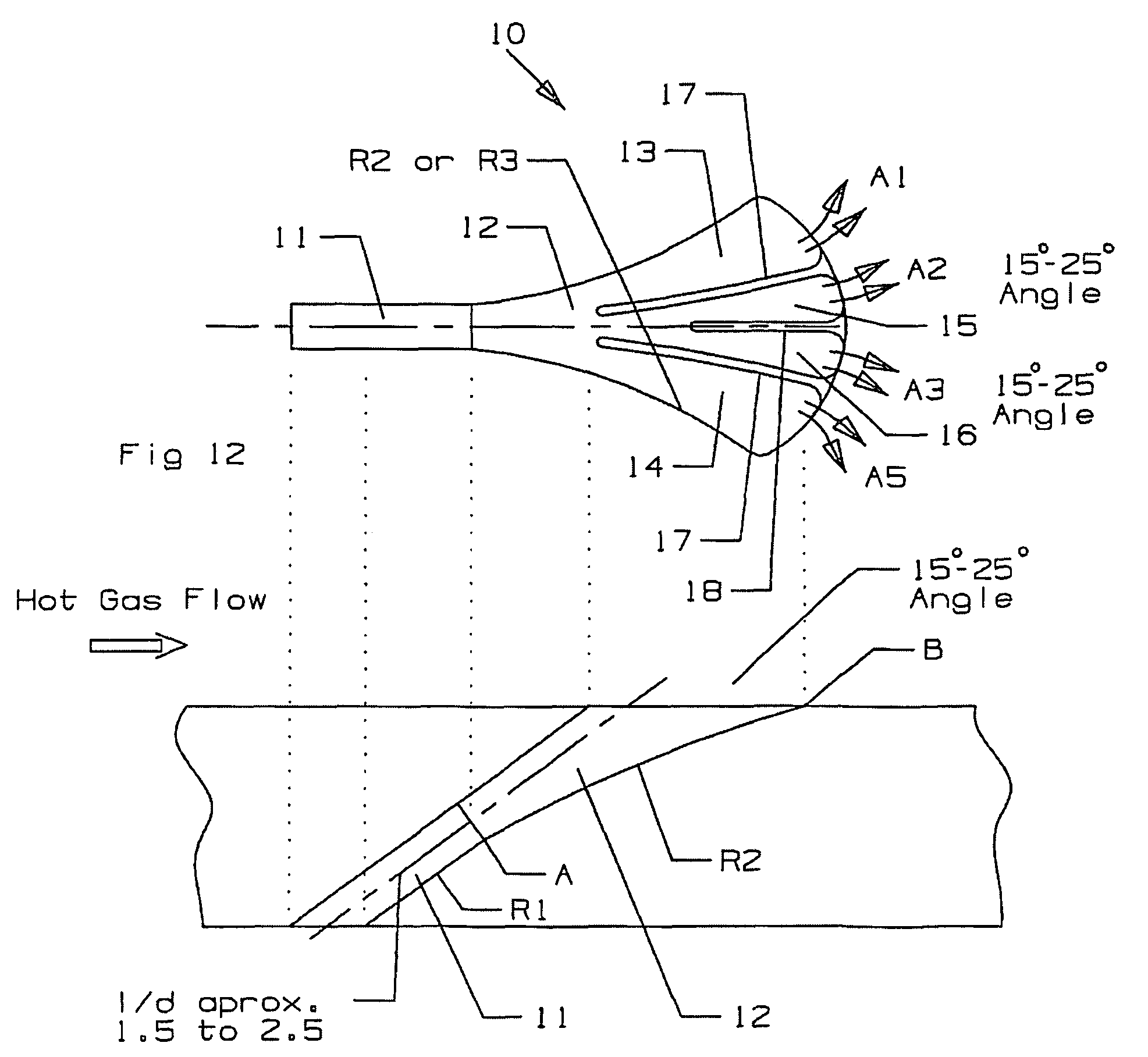 Film cooling hole for turbine airfoil