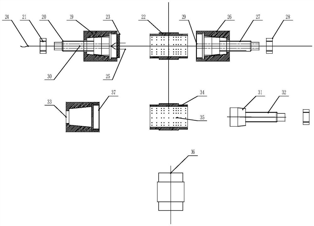 High pressure curtain grouting consolidation simulation experiment method and device